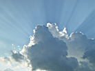 Sun rays from behind clouds. Sun rays from behind clouds.